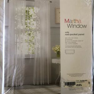 SOLD 3 Martha Stewart rod pocket curtain panels